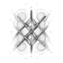 A DNA double helix made of beer bottles tattoo design idea