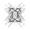 A DNA double helix made of beer bottles tattoo design idea