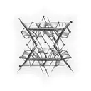 A DNA double helix made of beer bottles tattoo design idea