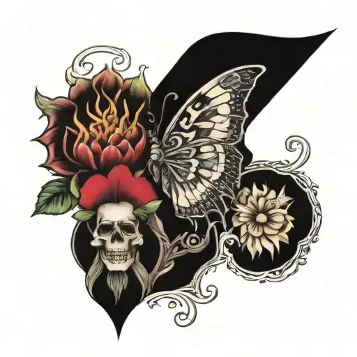i hate being bipolar, its awesome accessories tattoo design idea