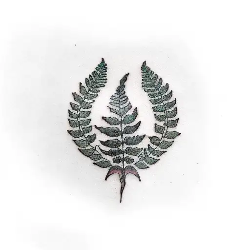 Fern Tree tattoo design idea
