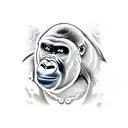 Gorilla tattoo design idea