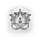 King's Crown with Kobe Bryant logo tattoo design idea