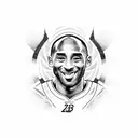 Kobe Bryant logo tattoo design idea