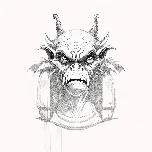 goblin  tattoo design idea