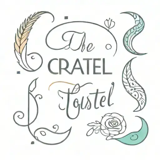 generate a tattoo named "pastel" in a minimal font named "quick letter", add some musical elements in the tattoo  tattoo design idea