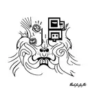 bite me with biting lip tattoo design idea