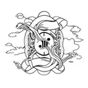 bite me with biting lip tattoo design idea