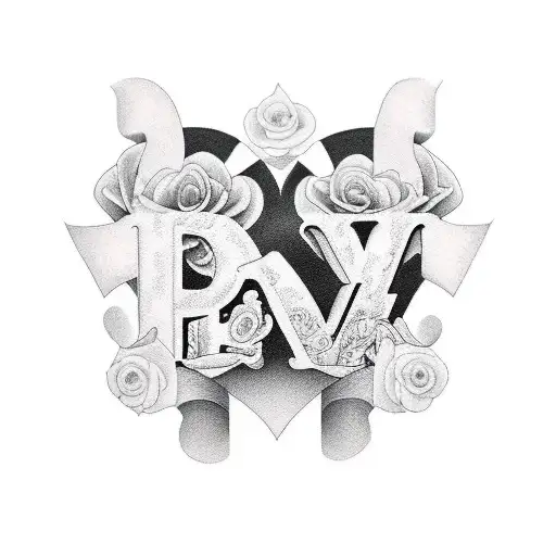 love Mom dad tattoo design idea