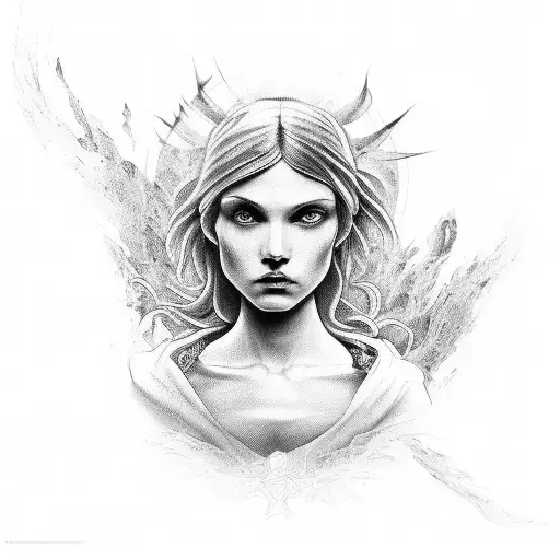 religious  tattoo design idea