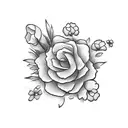 Vietnamese flowers  tattoo design idea