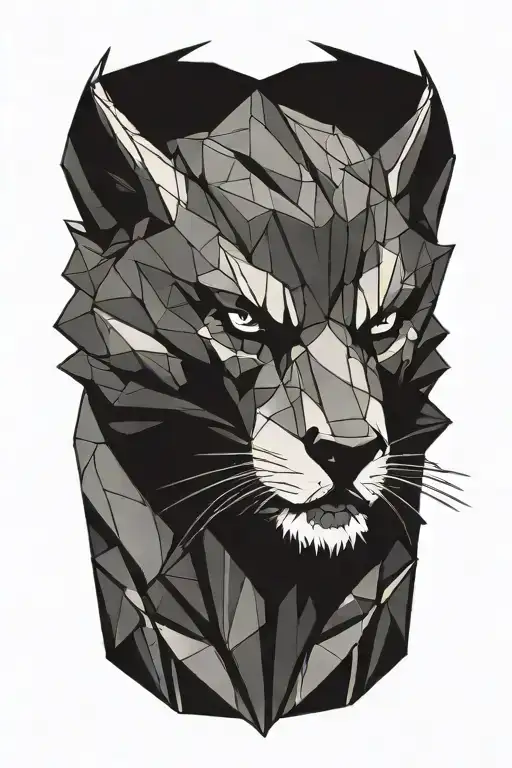 Wolverine animal tattoo design idea