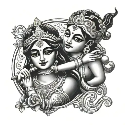 Radha Krishna meaning tattoo design tattoo design idea