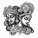 Radha Krishna meaning tattoo design tattoo design idea