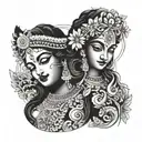 Radha Krishna meaning tattoo design tattoo design idea