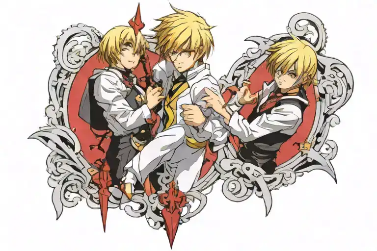 Kurapika and pair tattoo design idea