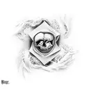 never fold never back down  tattoo design idea
