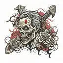 world  walking dead tattoo design idea