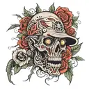 world  walking dead tattoo design idea