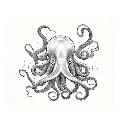 octopus nautical theme tattoo design idea