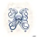 octopus nautical theme tattoo design idea