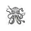 octopus nautical theme tattoo design idea