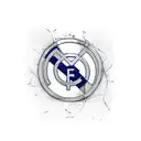 Real madrid  tattoo design idea