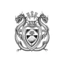 Claddagh with dragon claws tattoo design idea