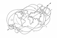 WRLD tattoo design idea