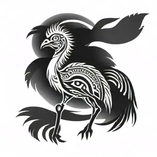 zuko on an ostrich horse tattoo design idea