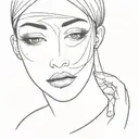 Eyes that know my pain, a world away, yet here with me tattoo design idea