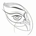 Eyes that know my pain, a world away, yet here with me tattoo design idea