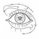 Eyes that know my pain, a world away, yet here with me tattoo design idea
