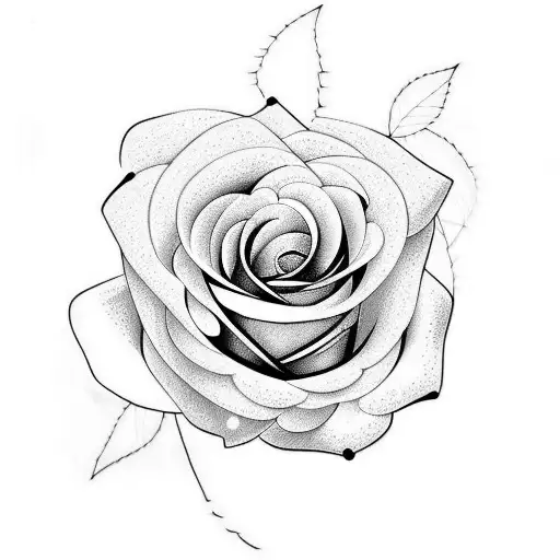 Rose tattoo design idea