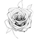 Rose tattoo design idea