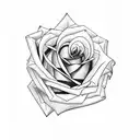 Rose tattoo design idea