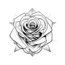 Rose tattoo design idea