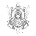 4 daughters, family, gemini, virgo tattoo design idea