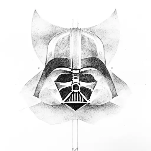 darth vader and sauron tattoo design idea