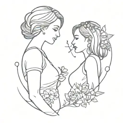 best friend sister tattoo tattoo design idea