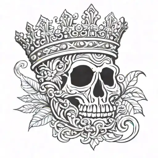 Greek crown  tattoo design idea