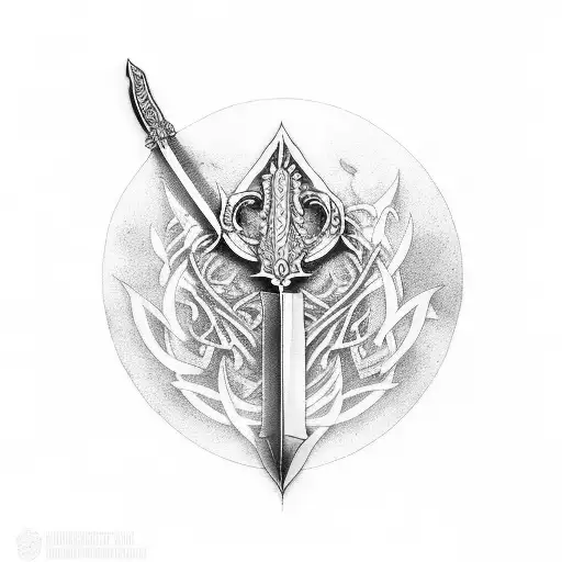 live by the sword, die by the sword tattoo design idea
