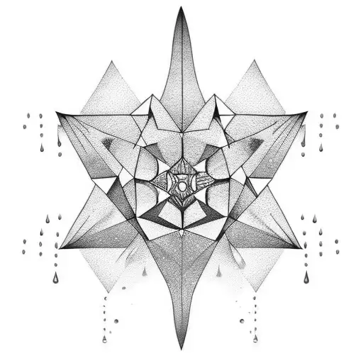 water droplets reflecting in a lake tattoo design idea