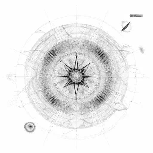 pulsar star map + india  tattoo design idea