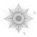 pulsar star map + india  tattoo design idea