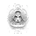 patience, love, smile tattoo design idea