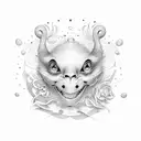 patience, love, smile tattoo design idea