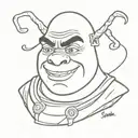 Shrek tattoo design idea