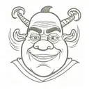 Shrek tattoo design idea