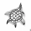 sea turtle 2 hammerhead sharks tattoo design idea